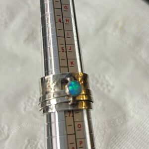 Silpada Sterling Silver Opal Women's Ring